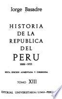 Historia de la República del Perú, 1822-1933