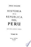 Historia de la República del Perú