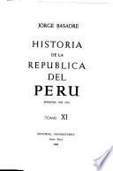 Historia de la República del Perú