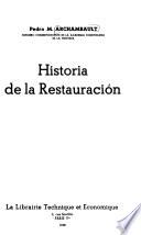 Historia de la Restauración