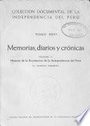 Historia de la Revolución de la Independencia del Perú