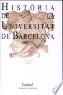 Història de la Universitat de Barcelona