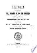Historia de la vida y martirio del Beato Juan de Britto