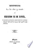 Historia de la vida y reinado de Fernando VII de España