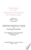 Historia de las finanzas públicas en Venezuela