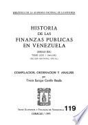 Historia de las finanzas públicas en Venezuela