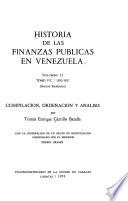 Historia de las finanzas públicas en Venezuela: Tomo V-C, 1853-1857, seccion estadística