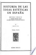 Historia de las ideas estéticas en España