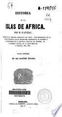 Historia de las islas de Africa