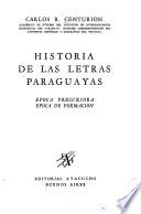 Historia de las letras paraguayas