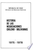 Historia de las negociaciones chileno-bolivianas