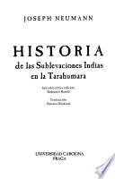 Historia de las sublevaciones indias en la Tarahumara