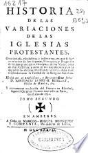 Historia de las variaciones de las iglesias protestantes ...