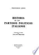 Historia de los partidos politicos italianos