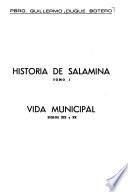 Historia de Salamina: Vida municipal, siglos XIX y XX
