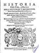 Historia de vida y hechos del Cardenal Don Gil de Albornoz