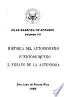 Historia del autonomismo puertorriqueño