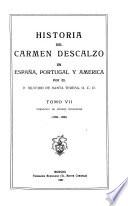 Historia del Carmen descalzo en España, Portugal y América: Fundacion de nuevos conventos (1588-1600)