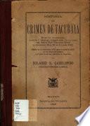 Historia del crimen de Tacubaya