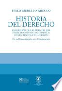 Historia del derecho