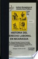 Historia del derecho laboral en Nicaragua