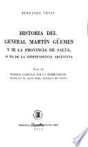 Historia del General Martín Güemes y de la Provincia de Salta: Primeras campañas por la independencia. Lucha en el alto Perú. Batalla de Salta