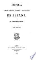 Historia del levantamiento, guerra y revolución de España
