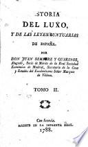 Historia del luxo y de las leyes suntuarias de España