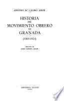 Historia del movimiento obrero en Granada. 1909-1923