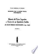 Historia del pacto sagastino a través de un epistolario inédito