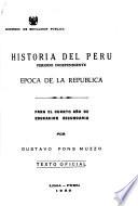 Historia del Perú: Epoca de la República