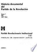 Historia documental del partido de la revolución: PRI, 1957-1962