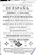 Historia general de españa, divida en tres tomos