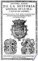 Historia general de la isla y reyno de Sardeña