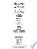 Historia general de Sonora: Historia Contemporánea, 1929-1984
