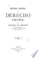 Historia general del derecho español