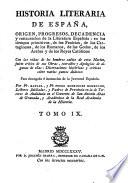 Historia literaria de Espana desde su primera Poblacion hasta nuestras dias (etc.) 3. ed
