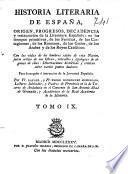 Historia literaria de España