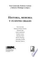 Historia, memoria y fuentes orales