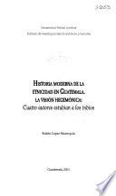 Historia moderna de la etnicidad en Guatemala