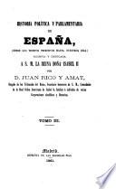 Historia política y parlamentaria de España