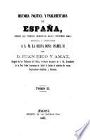 Historia política y parlamentaria de España