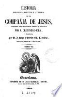Historia religiosa, política y literaria de la Compañia de Jesus