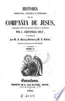 Historia religiosa, política y literaria de la Compañía de Jesús