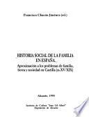 Historia social de la familia en España