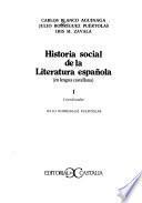 Historia social de la literatura española (en lengua castellana)