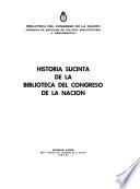 Historia sucinta de la Biblioteca del Congreso de la Nación