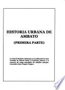Historia urbana de Ambato