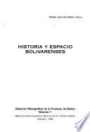 Historia y espacio bolivarenses