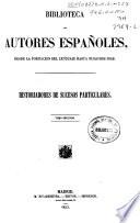 Historiadores de sucesos particulares